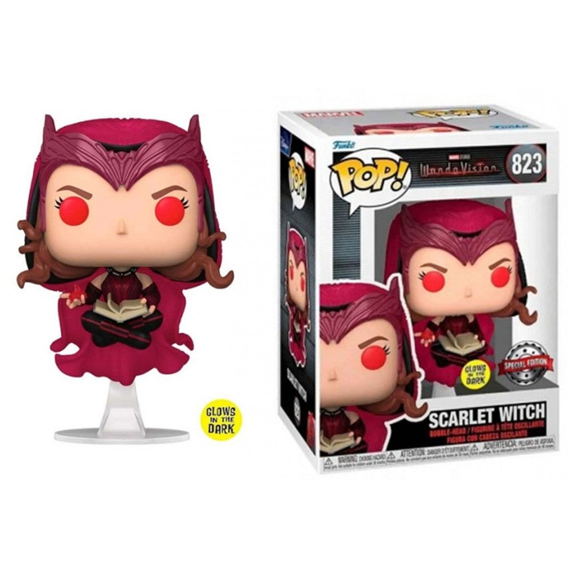FUNKO POP MARVEL WANDAVISION GLOWS SCARLET WITCH 62345