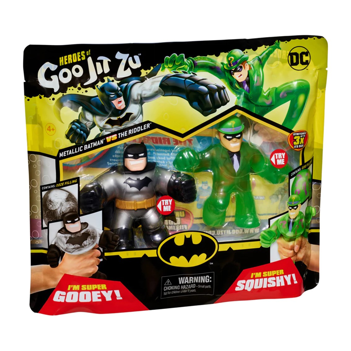 PACK DE 2 FIGURAS BANDAI GOO JIT ZU DC HÉROES BATMAN VS THE RIDDLER - Z POP Toys