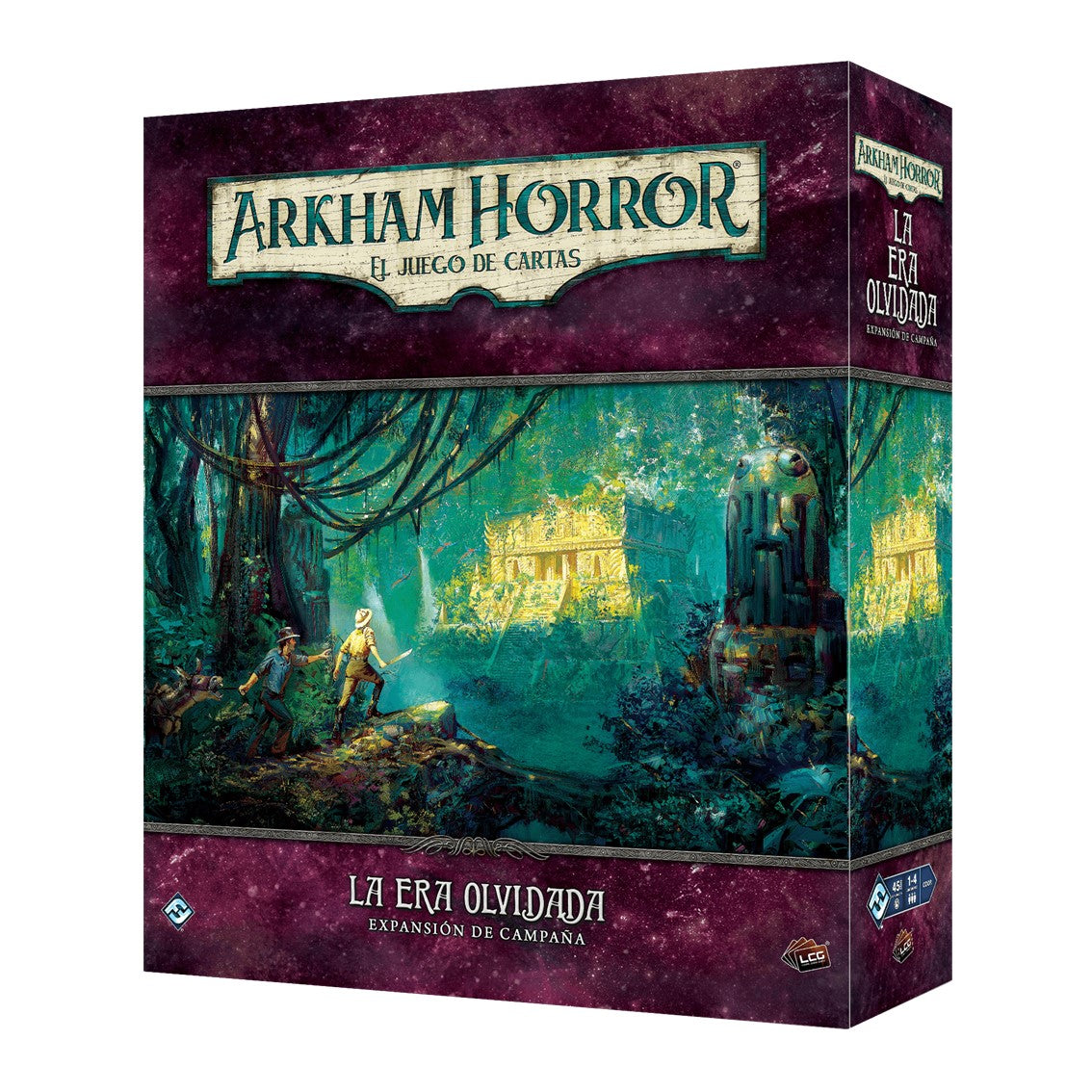 JUEGO DE MESA ARKHAM HORROR LCG LA ERA OLVIDADA EXPANSION CAMPAÑA EDAD RECOMENDADA 14