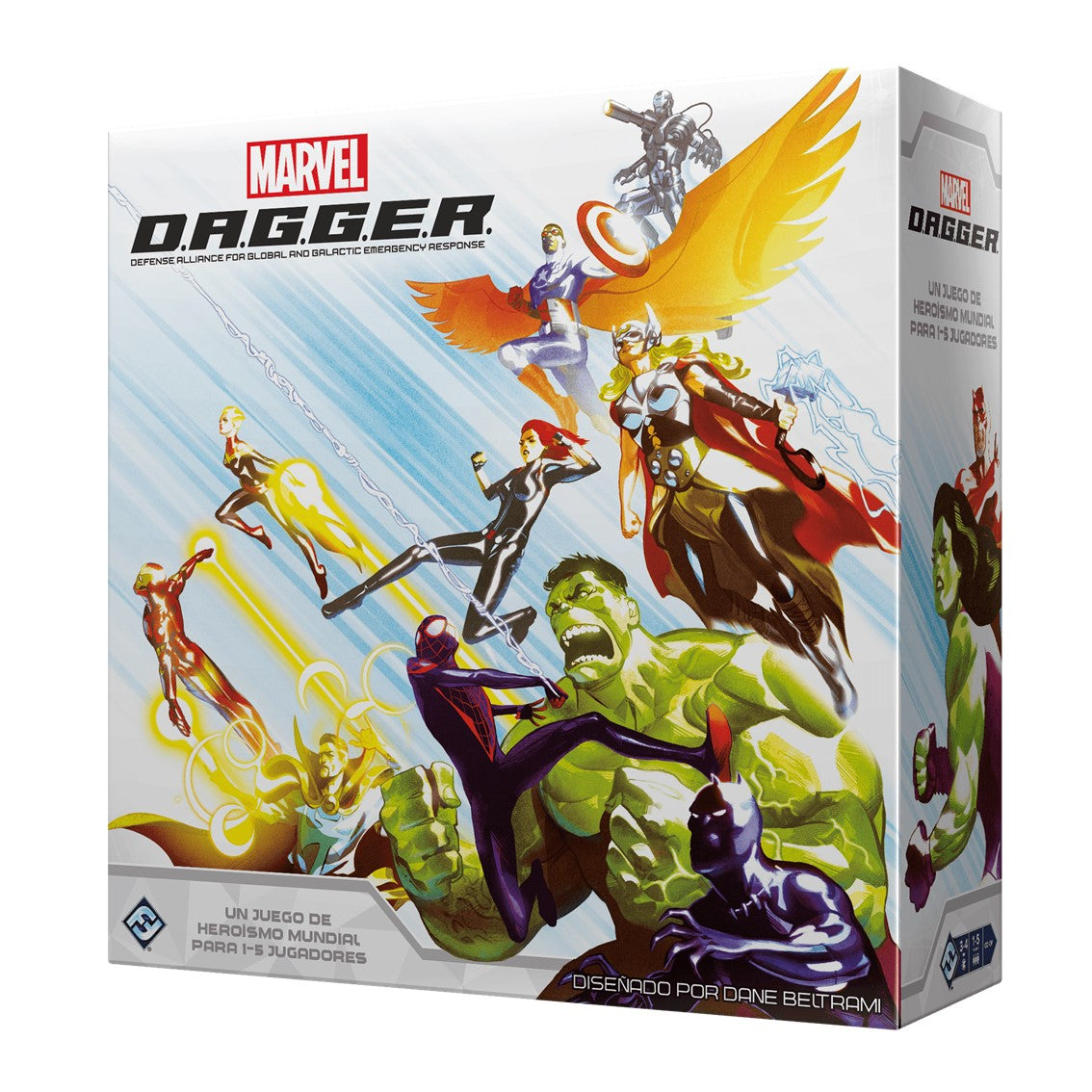 JUEGO DE MESA MARVEL D.A.G.G.E.R. EDAD RECOMENDADA 12 AÑOS
