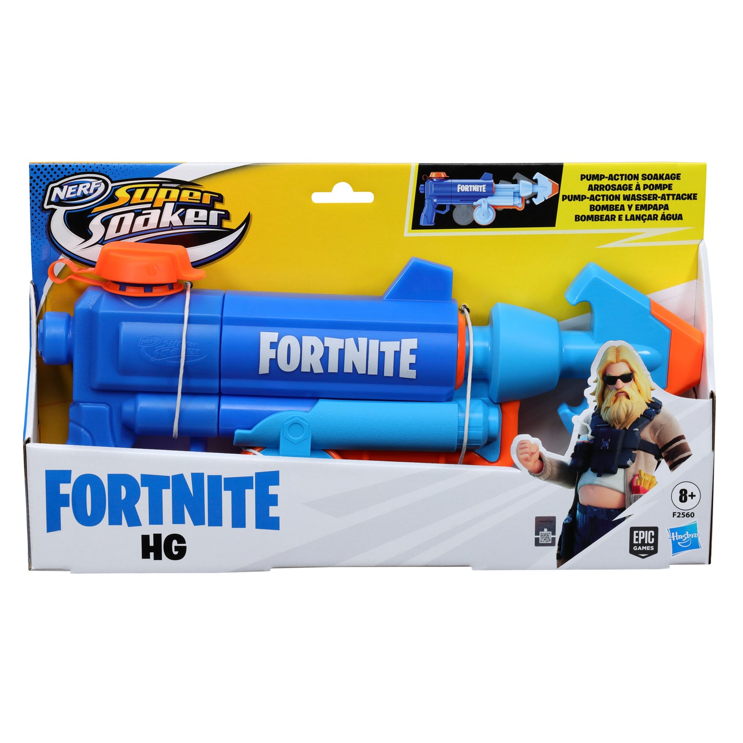 PISTOLA HASBRO NERF SUPER SOAKER FORTNITE HG