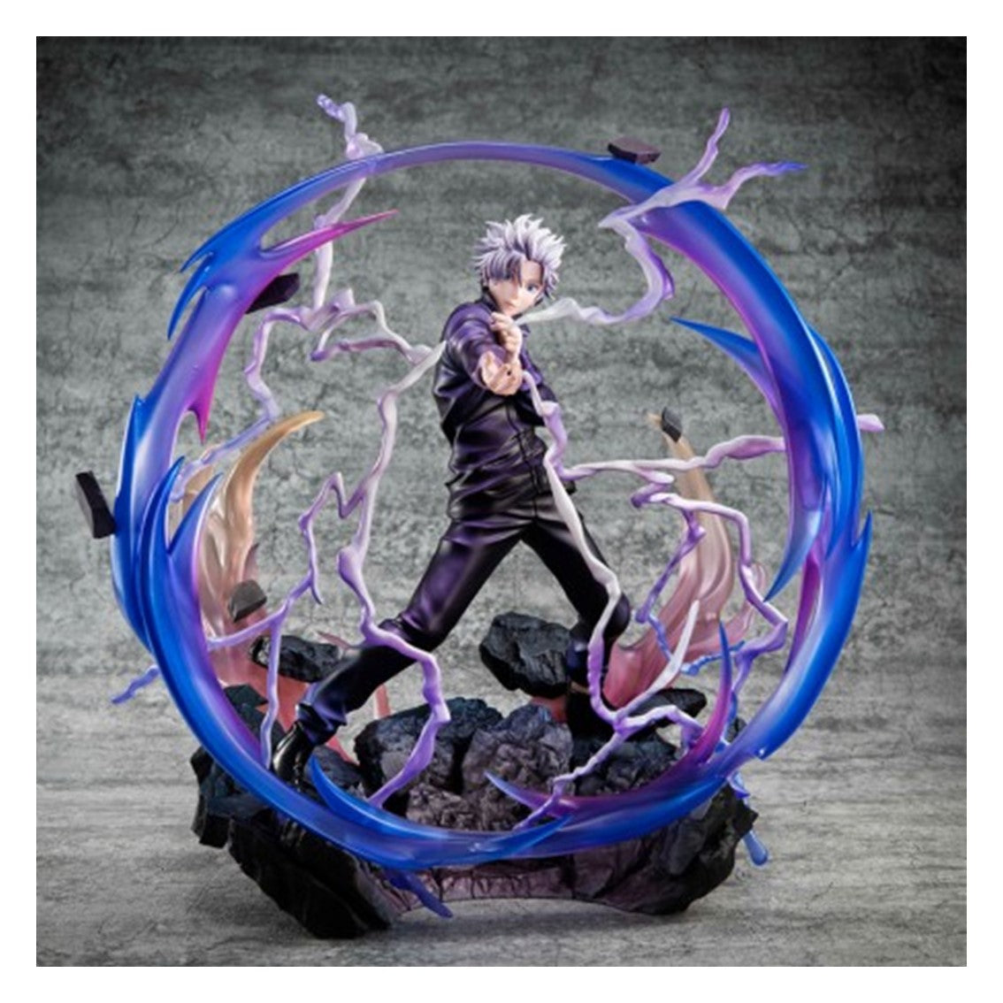 FIGURA MEGAHOUSE JUJUTSU KAISEN SATORU GOJO HOLLOW TECHNIQUE PURPLE DX