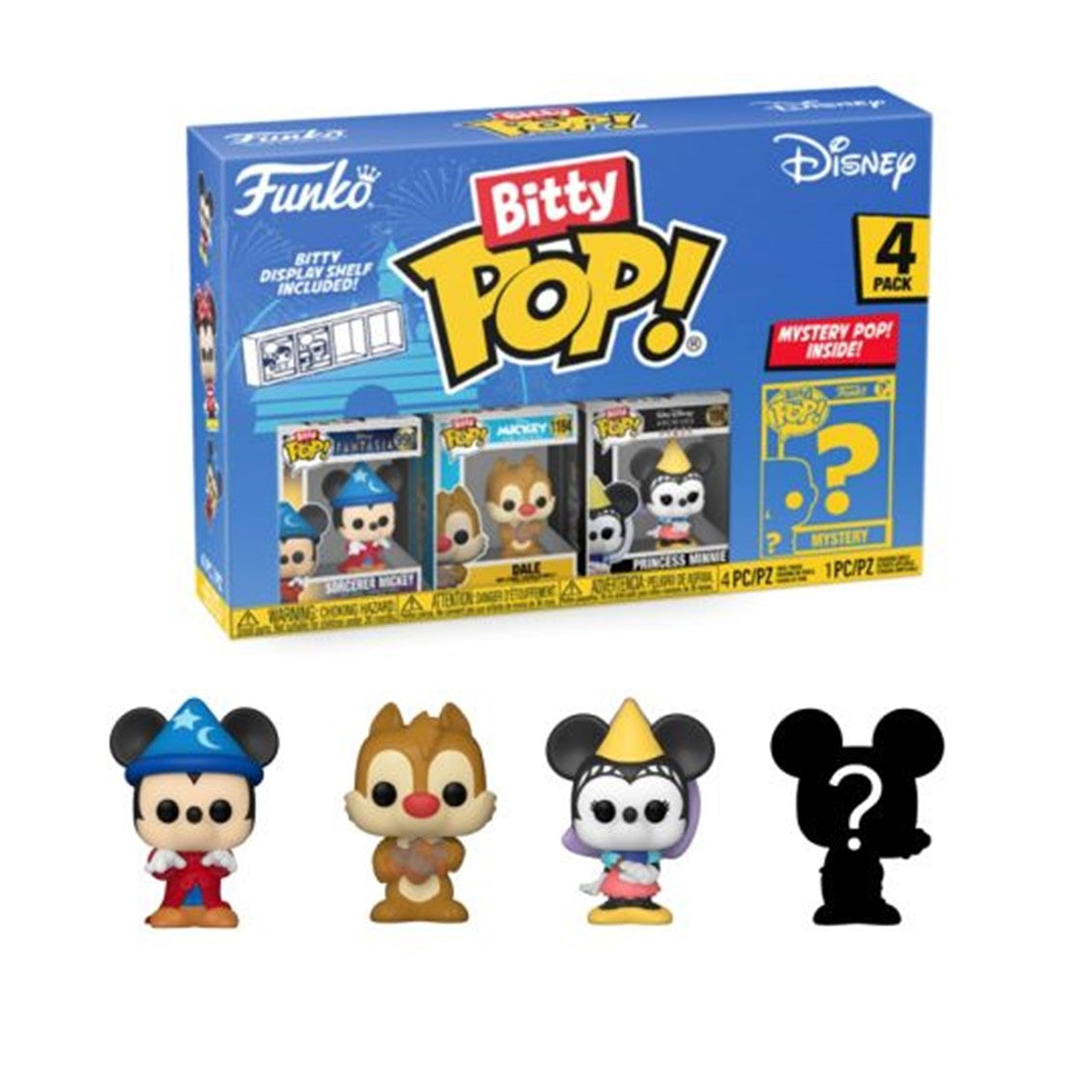 BITTY POP FUNKO DISNEY SORCERER MICKEY 4PK
