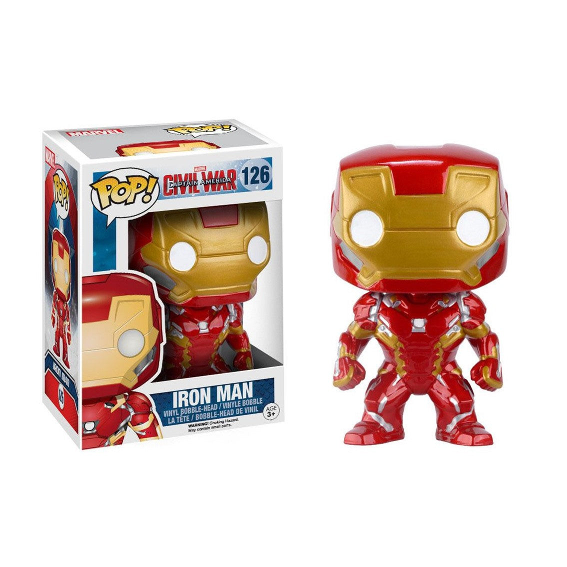 FUNKO POP MARVEL CAPITAN AMERICA CIVIL WAR IRON MAN 7224