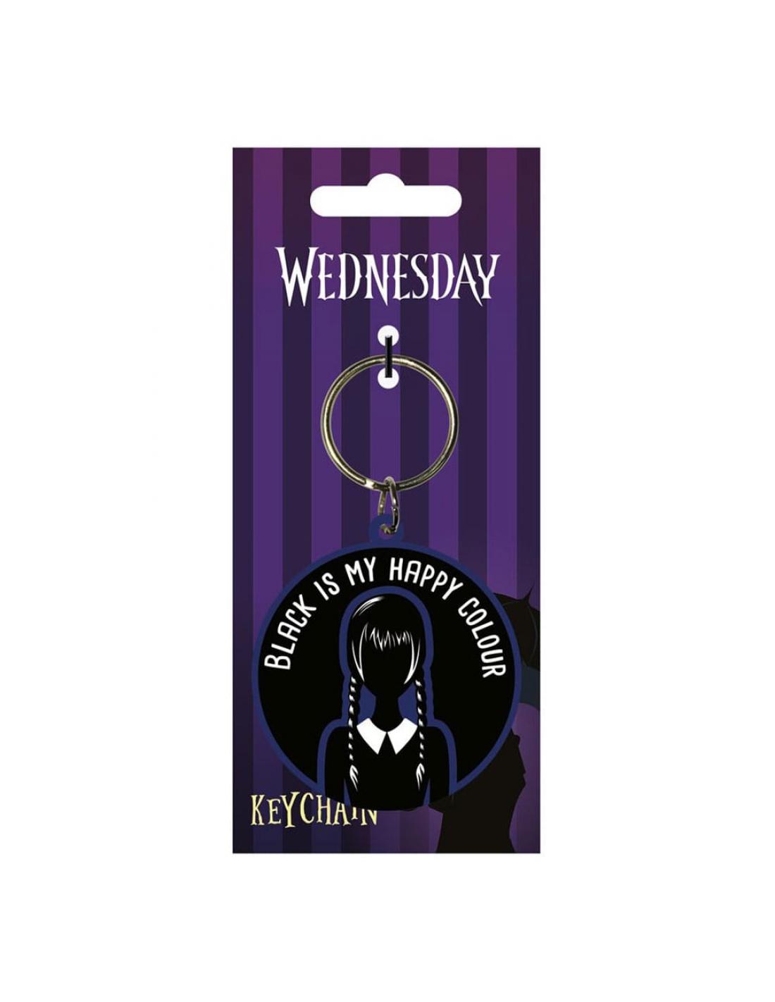 LLAVERO PYRAMID WEDNESDAY ADDAMS BLACK IS MY HAPPY COLOR