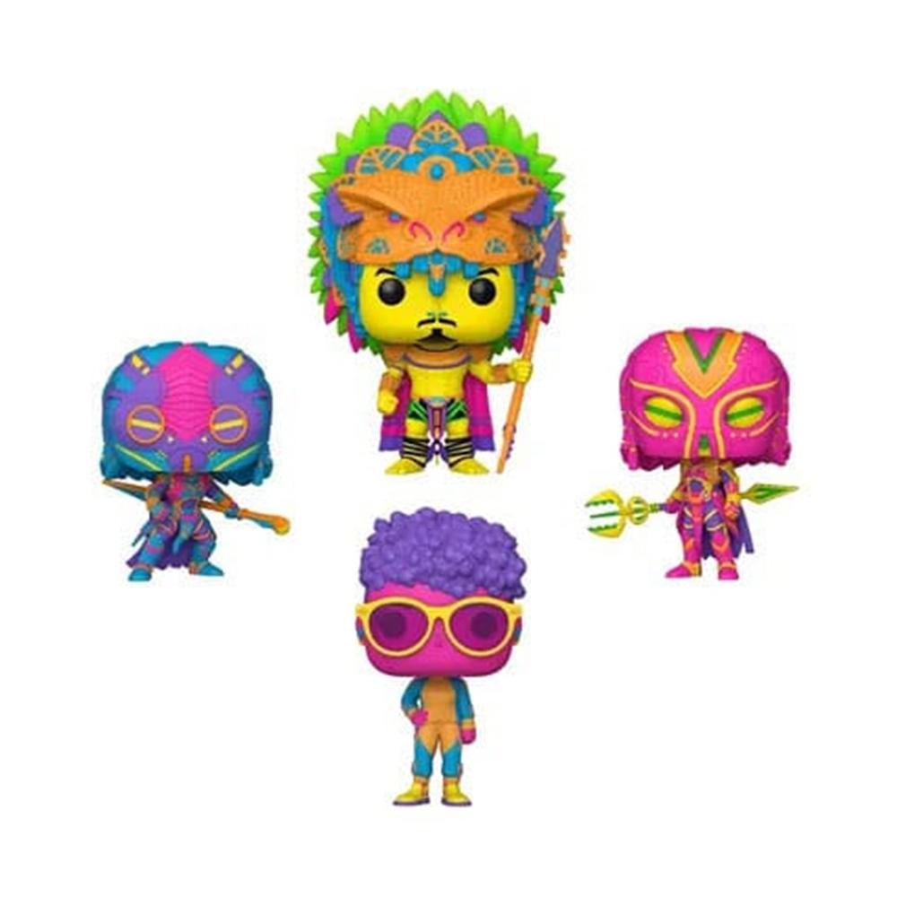 FUNKO POP MARVEL BLACK PANTHER WAKANDA FOREVER PACK DE 4