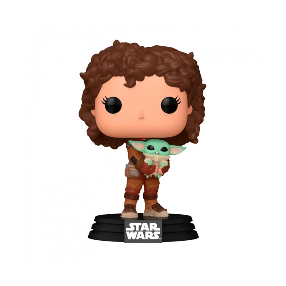 FUNKO POP MANDALORIAN PELI MOTTO CON GROGU 76552