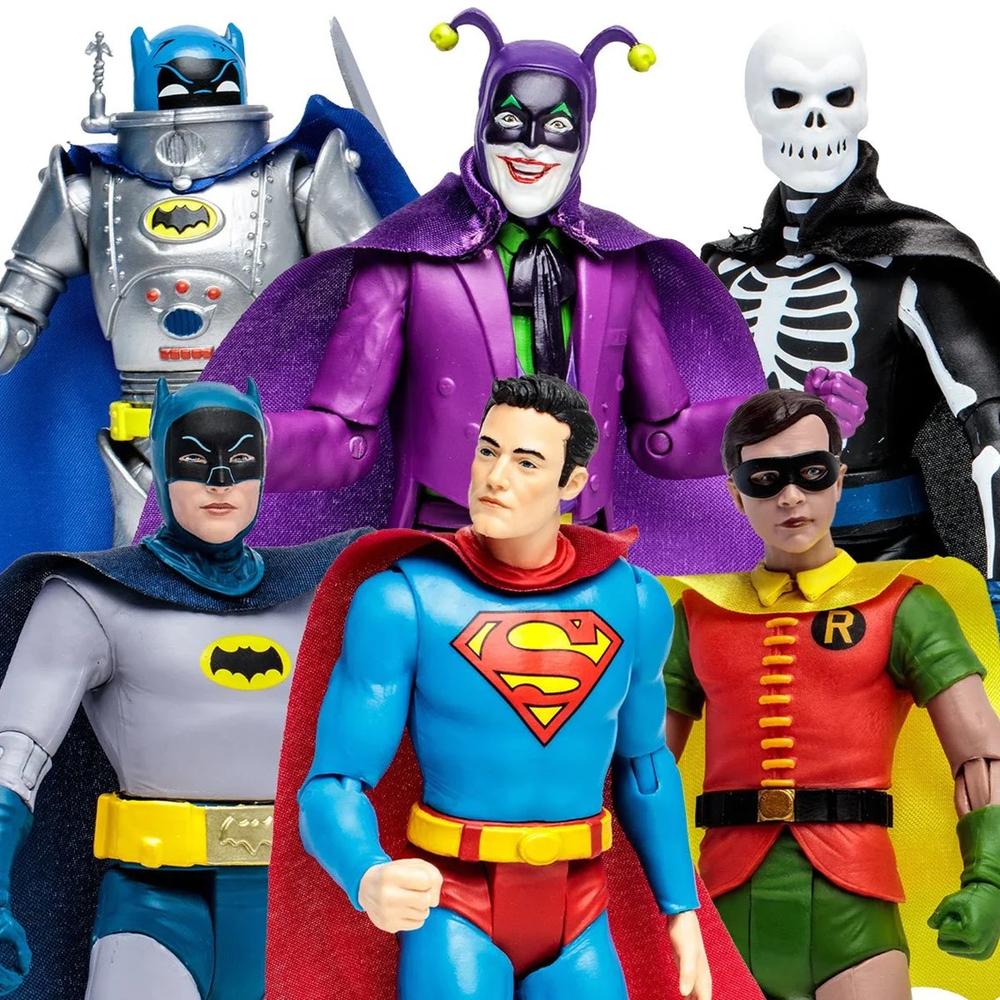 FIGURA MCFARLANE DC RETRO BATMAN 66 WAVE 88 1 UNIDAD ALEATORIA