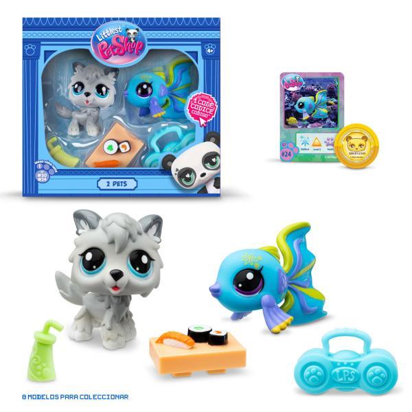 MASCOTAS LITTLE PET SHOP PACK DE 2 MASCOTAS - 1 UNIDAD ALEATORIA