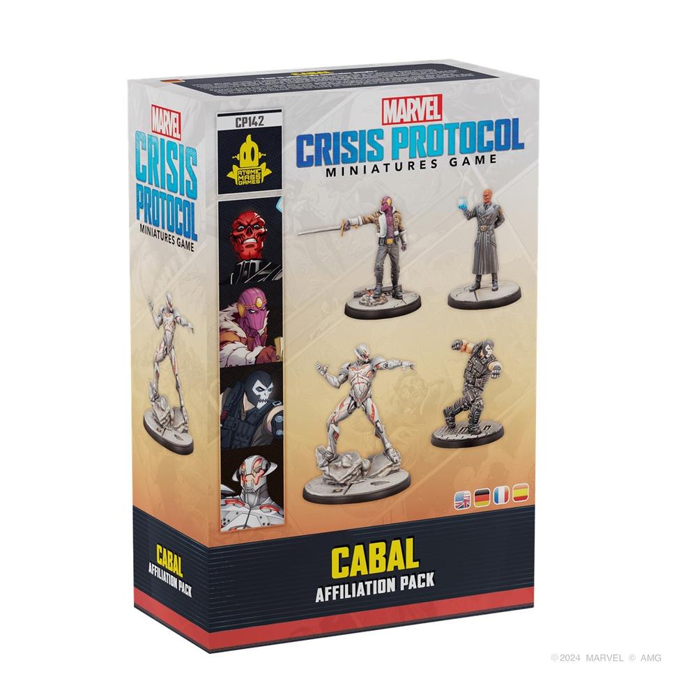 JUEGO DE MESA MARVEL CRISIS PROTOCOL CABAL AFFILIATION PACK EDAD RECOMENDADA 14 AÑOS