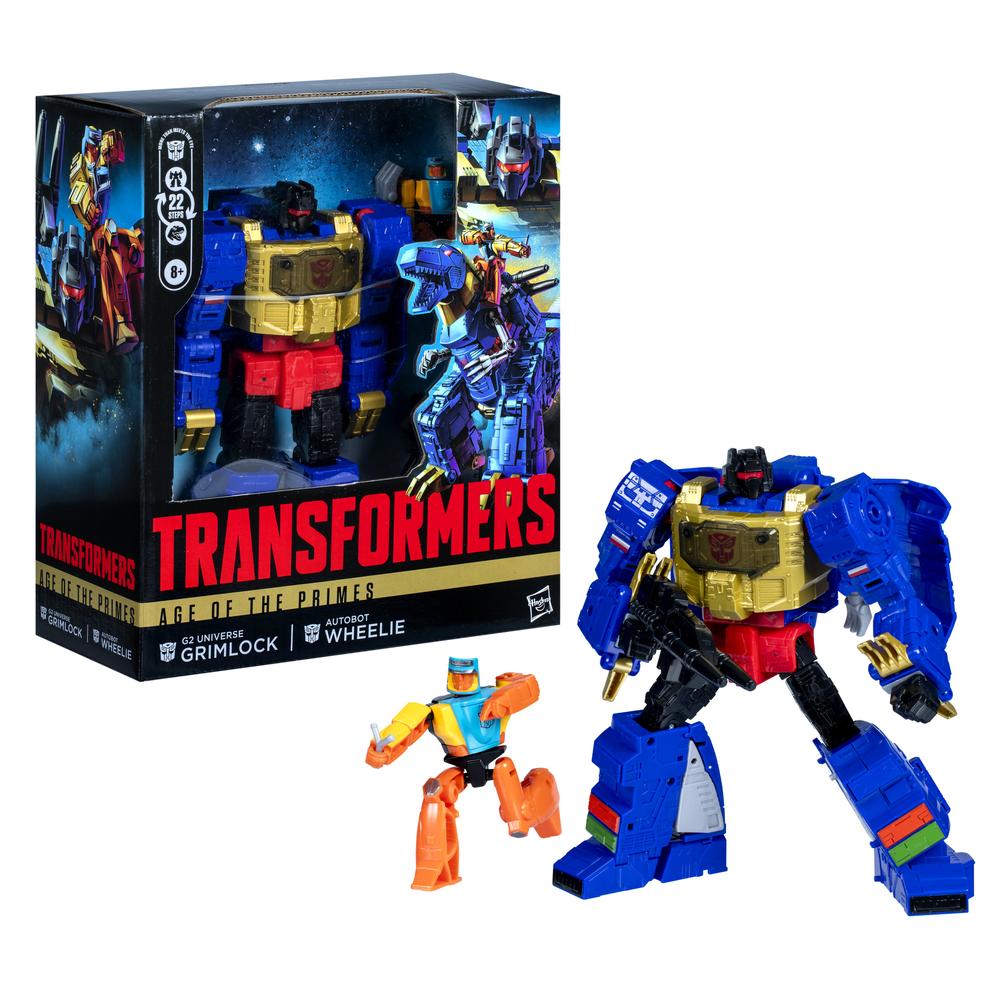 FIGURA HASBRO TRANSFORMERS AGE OF THE PRIMES G2 UNIVERSE GRIMLOCK AUTOBOT WHEELIE