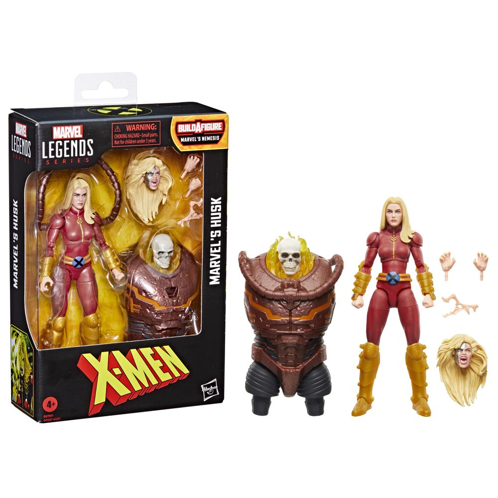 FIGURA HASBRO MARVEL LEGENDS SERIES BUILD A FIGURE MARVELS NEMESIS X - MEN MARVELS HUSK