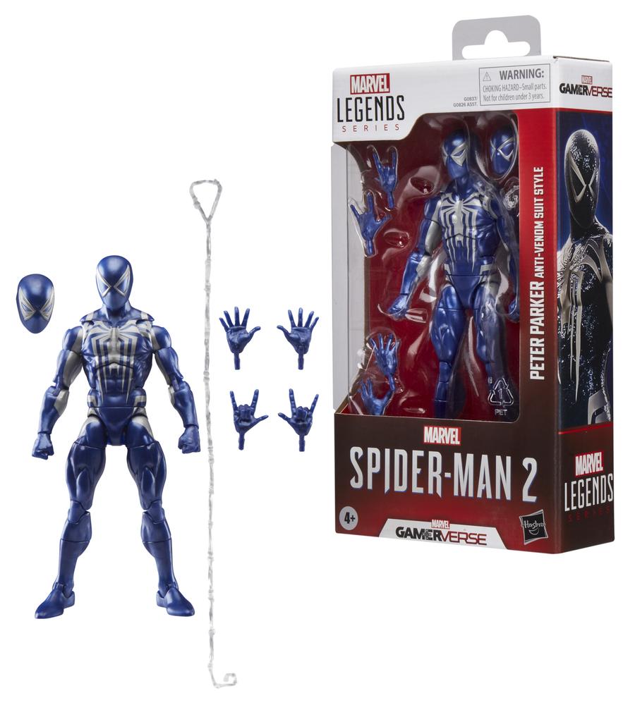 FIGURA HASBRO MARVEL LEGENDS SERIES SPIDER - MAN 2 PETER PARKER (ANTI - VENOM SUIT STYLE)