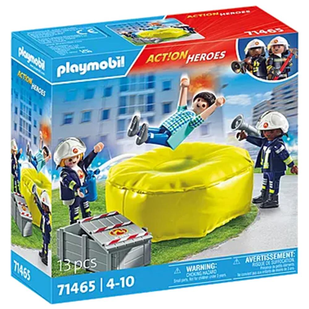PLAYMOBIL BOMBEROS CON COLCHONETA