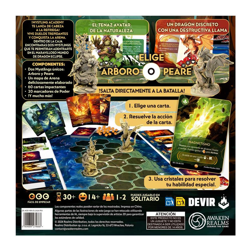 JUEGO DE MESA DRAGON ECLIPSE: MYSTLING ACADEMY - PEARE CONTRA ARBORO