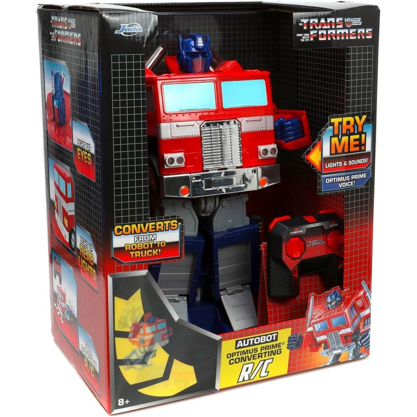 OPTIMUS PRIME CONVERTING RADIOCONTROL 27 CM TRANSFORMERS RC TURBO RACER