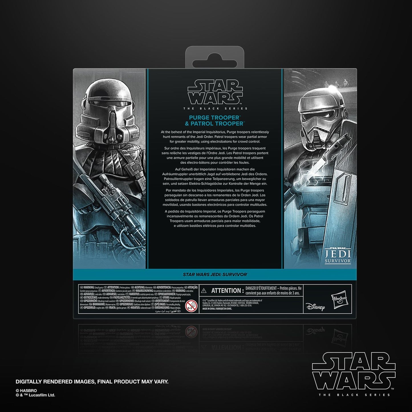 PURGE TROOPER & PATROL TROOPER PACK 2 FIGURAS 15 CM STAR WARS JEDI: SURVIVOR THE BLACK SERIES