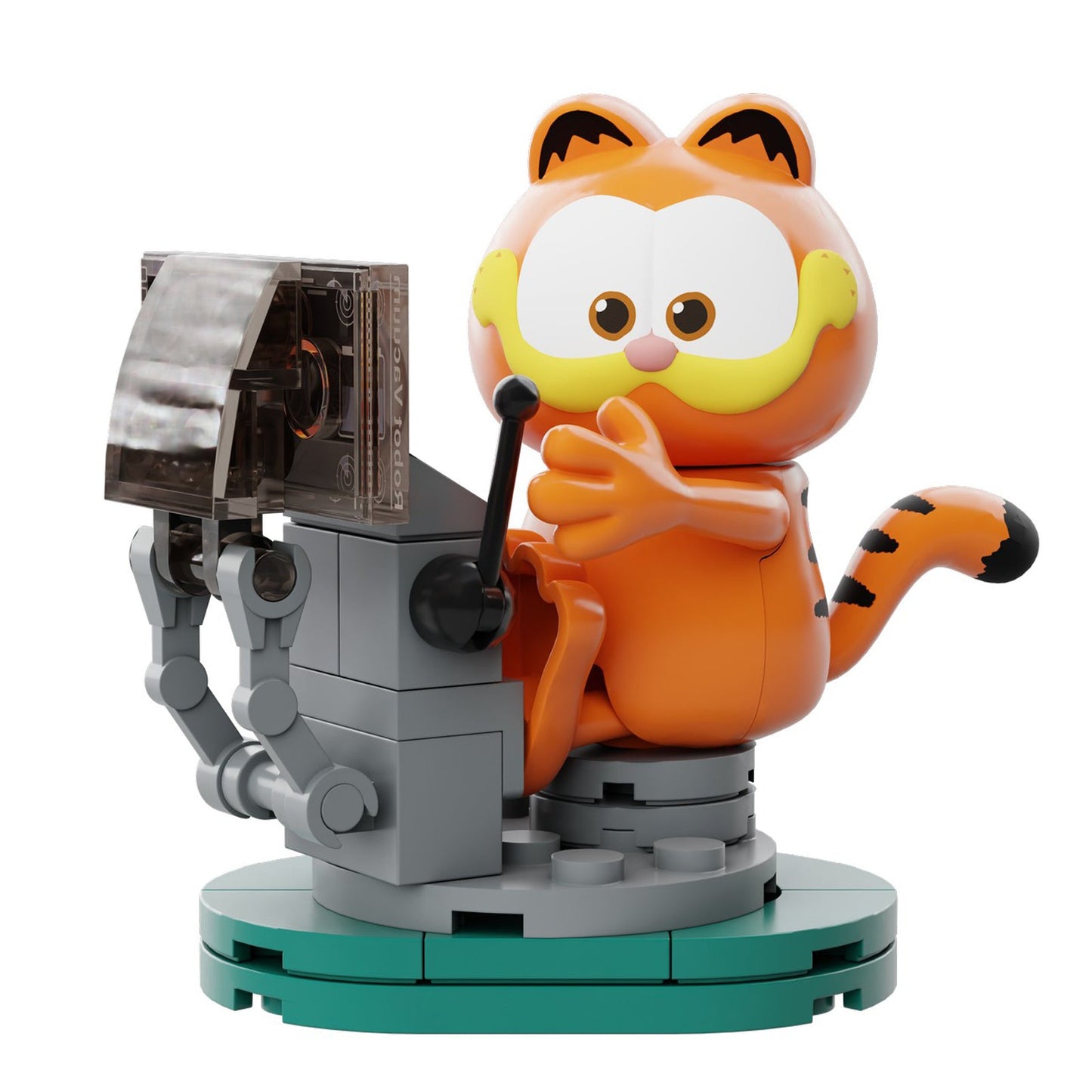 ROBOT VACUUM SET CONSTRUCCION 16,5 CM GARFIELD THE MOVIE FANTASTIC MACHINES SERIES