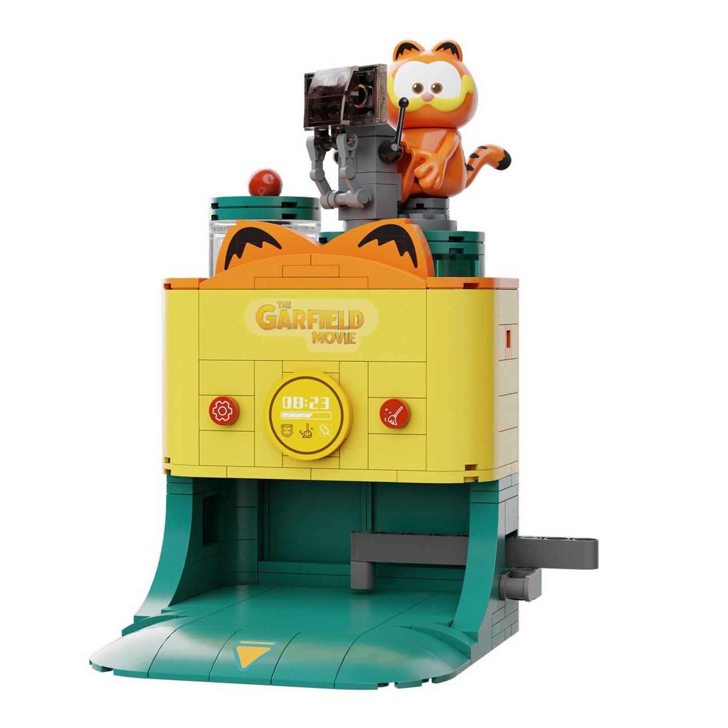 ROBOT VACUUM SET CONSTRUCCION 16,5 CM GARFIELD THE MOVIE FANTASTIC MACHINES SERIES