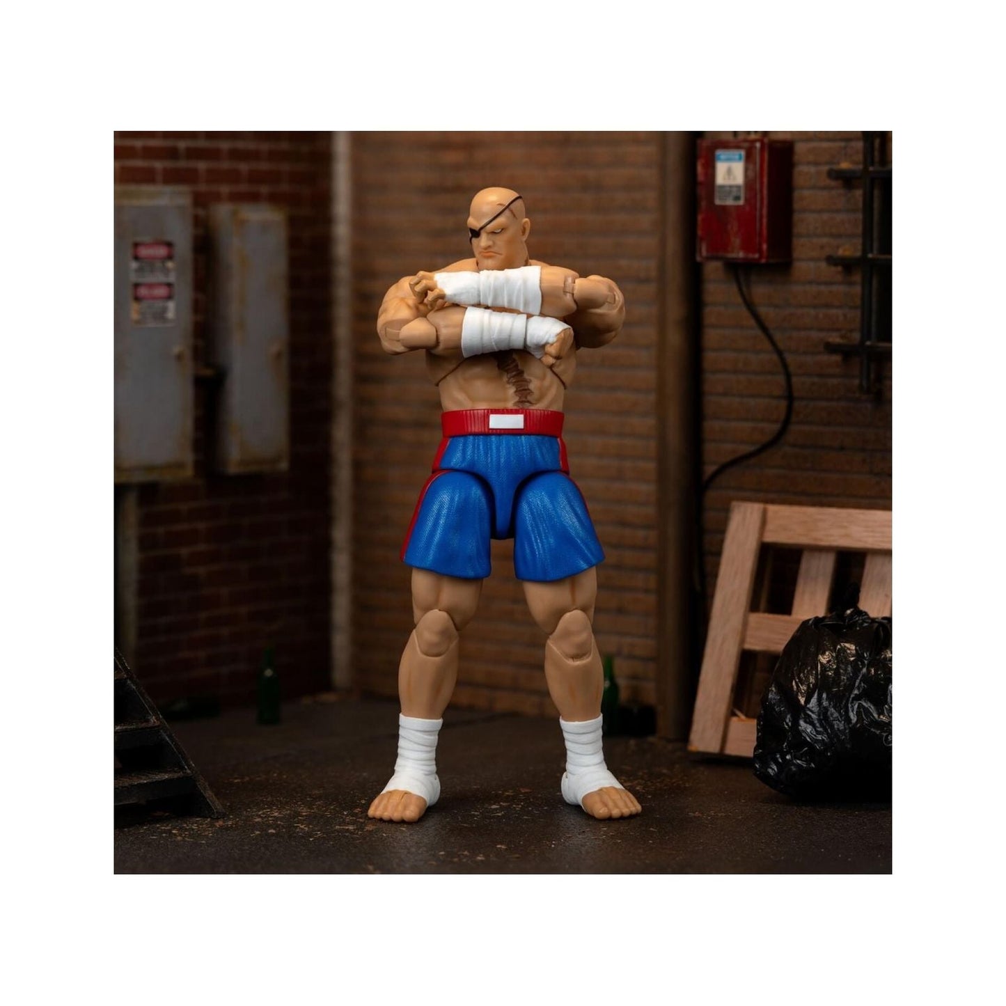 SAGAT FIGURA 19 CM ULTRA STREET FIGHTER II: THE FINAL CHALLENGERS