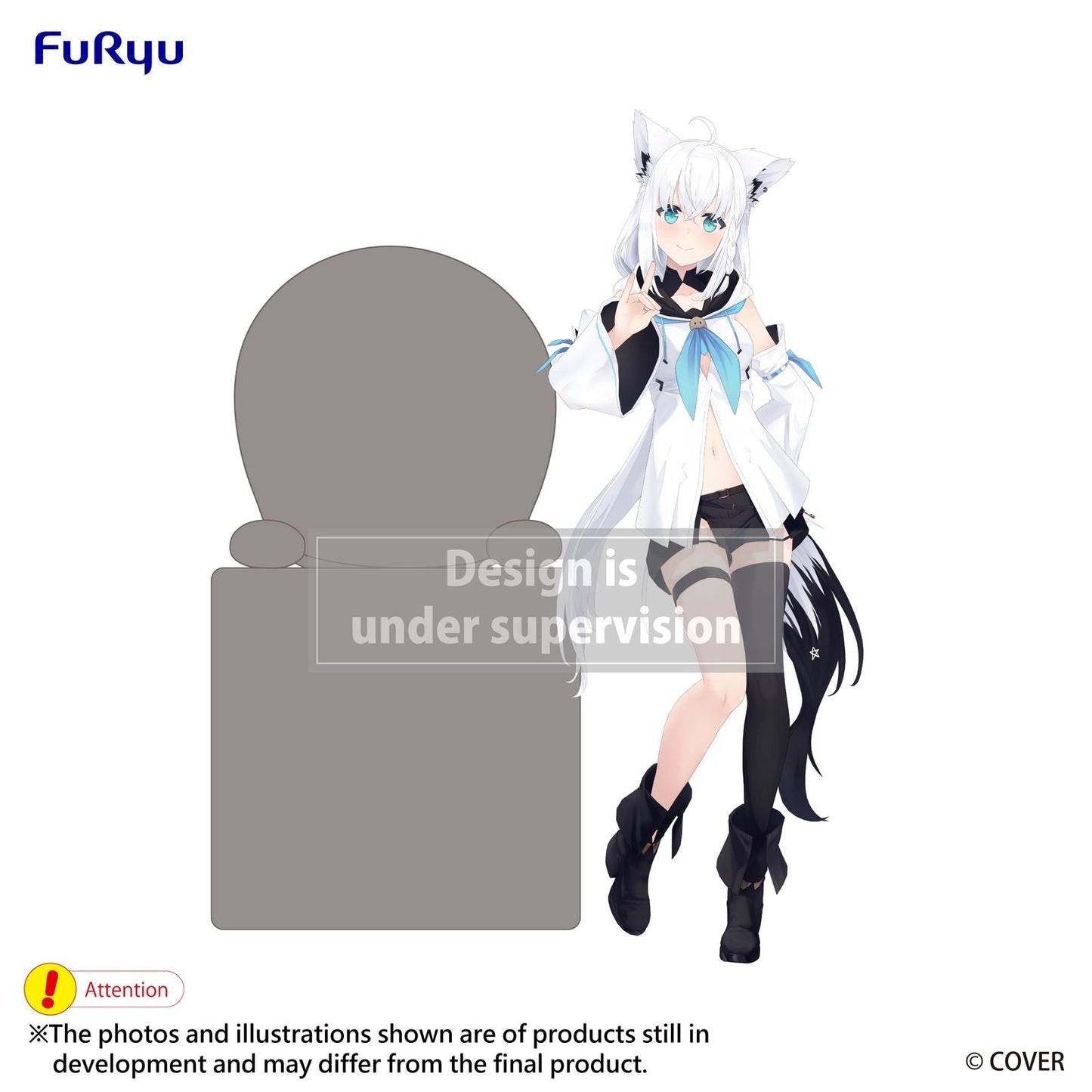 SHIRAKAMI FUBUKI FIGURA 10 CM HOLOLIVE PRODUCTION HIKKAKE