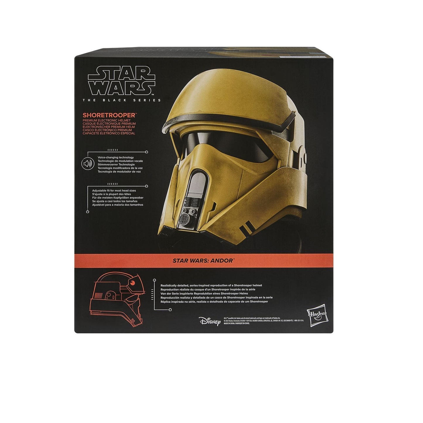 SHORETROOPER CASCO ELECTRÓNICO RÉPLICA PREMIUM STAR WARS: ANDOR THE BLACK SERIES