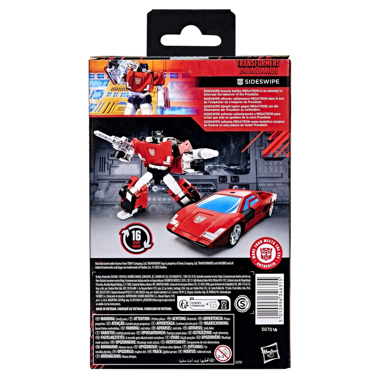 SIDESWIPE FIGURA 11 CM TRANSFORMERS: DEVASTATION STUDIO SERIES