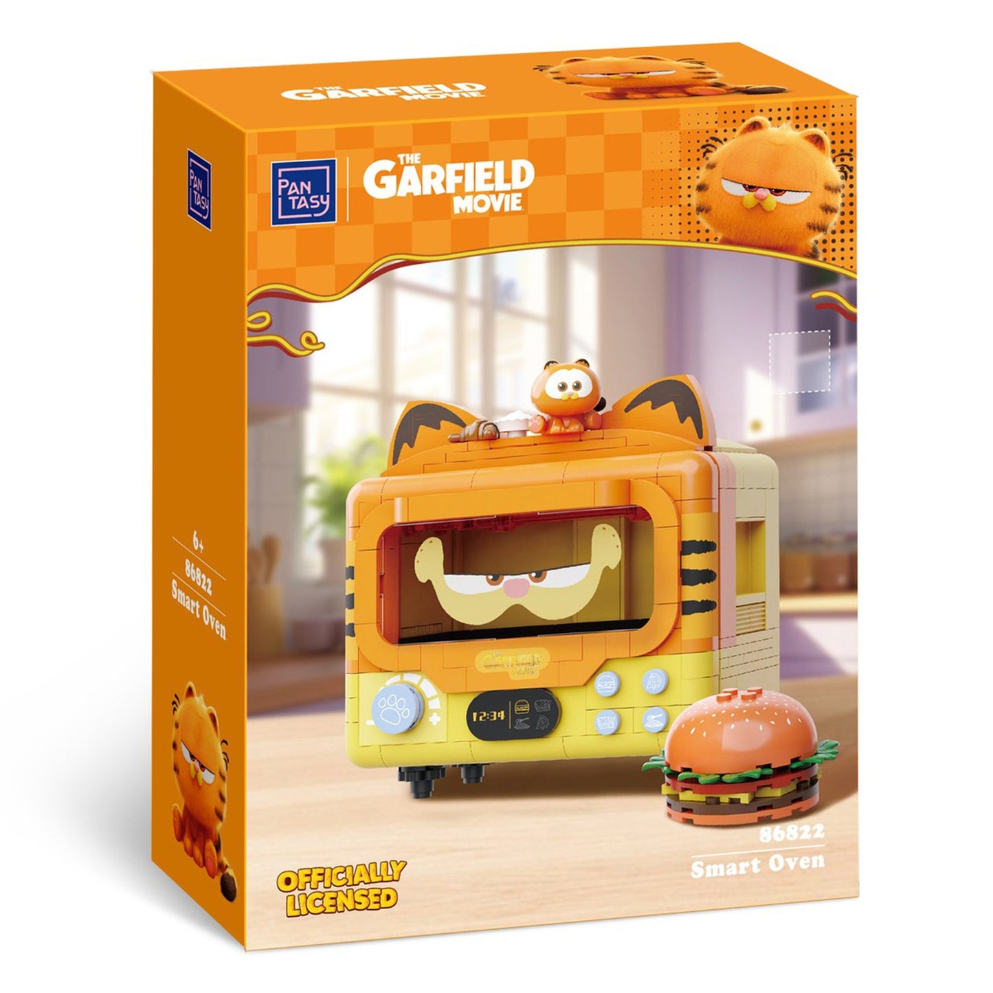 SMART OVEN SET CONSTRUCCION 14 CM GARFIELD THE MOVIE FANTASTIC MACHINES SERIES