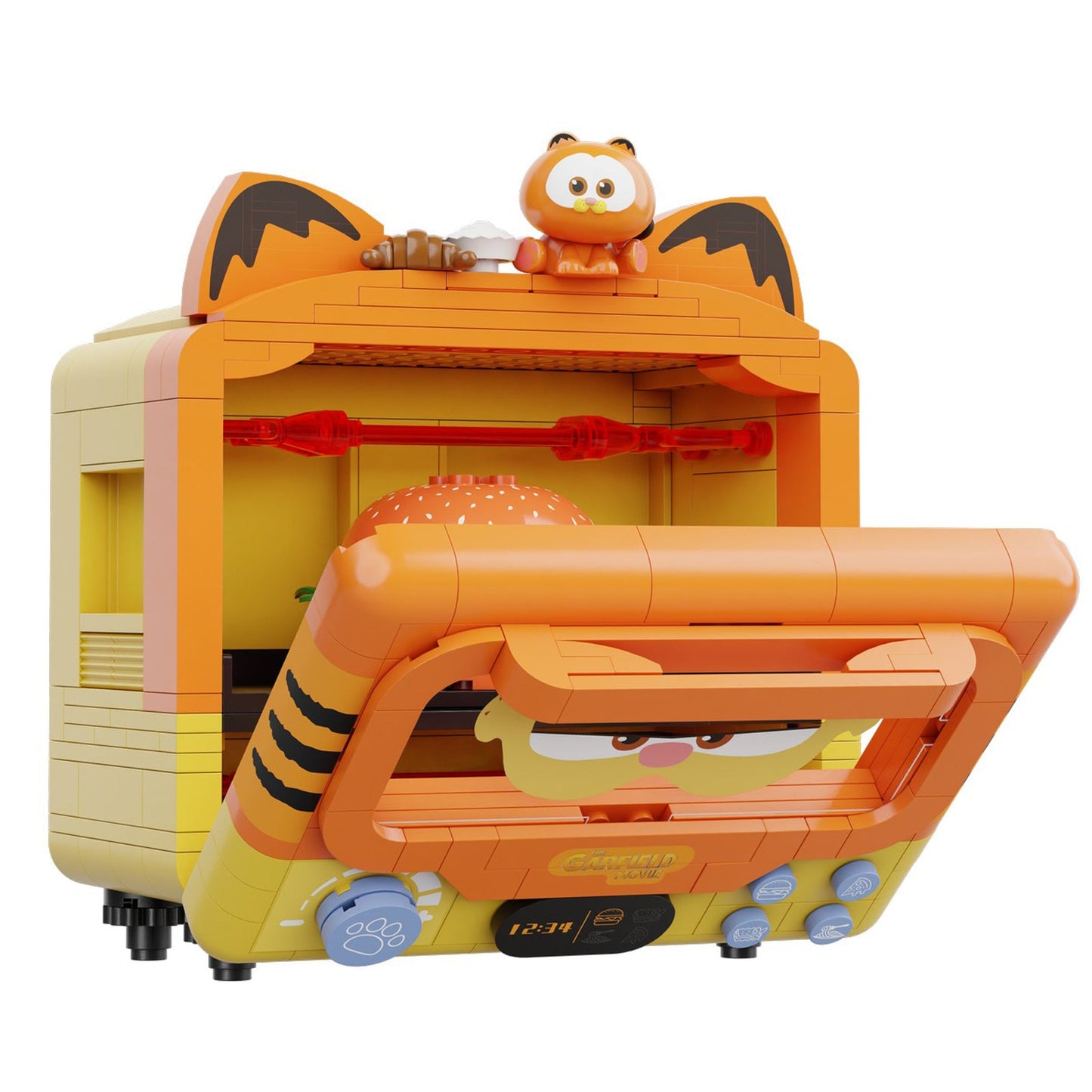 SMART OVEN SET CONSTRUCCION 14 CM GARFIELD THE MOVIE FANTASTIC MACHINES SERIES