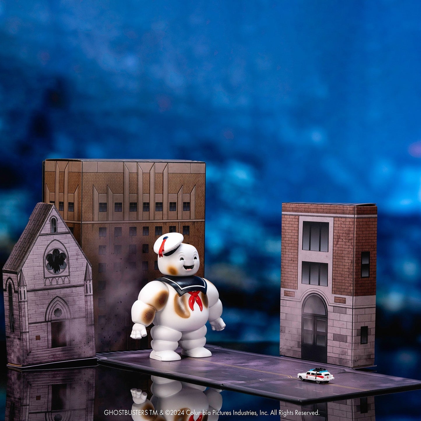 STAY-PUFT MARSHMALLOW MAN ESCENARIO GHOSTBUSTERS NANO SCENE NEXT LEVEL