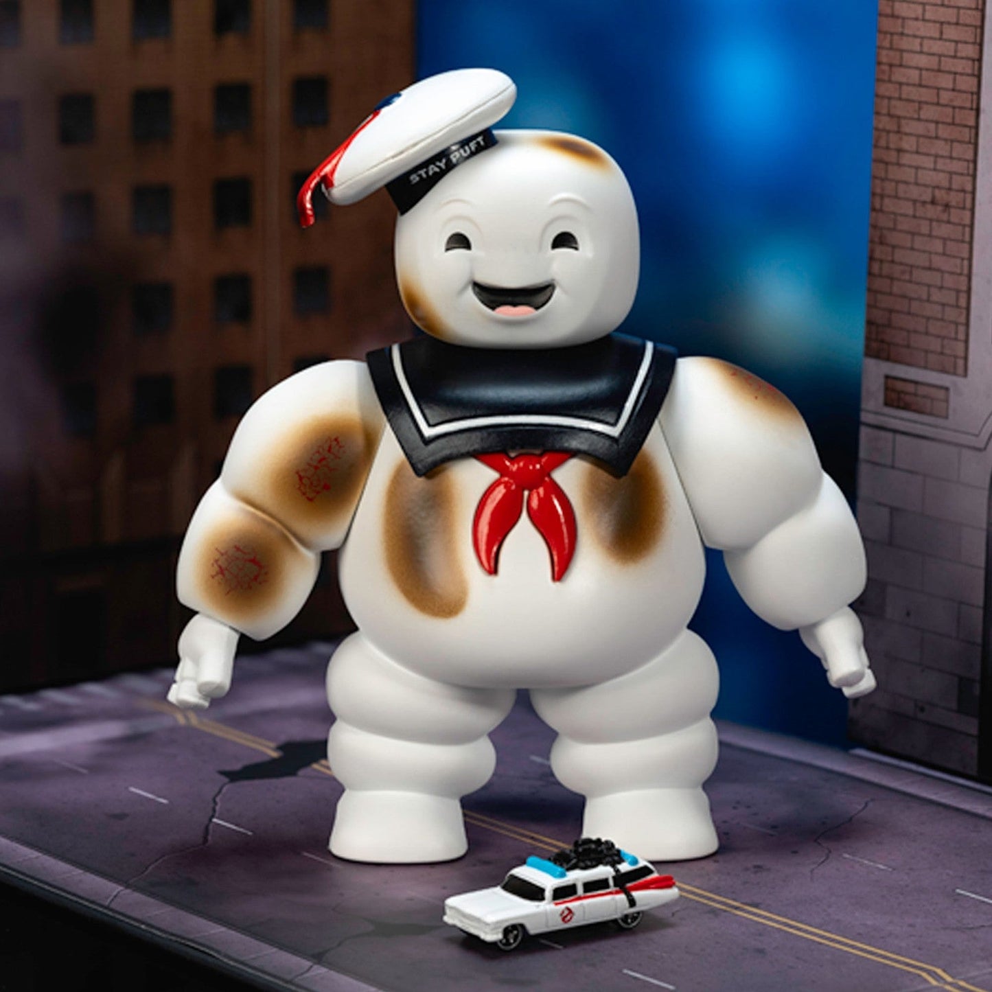 STAY-PUFT MARSHMALLOW MAN ESCENARIO GHOSTBUSTERS NANO SCENE NEXT LEVEL