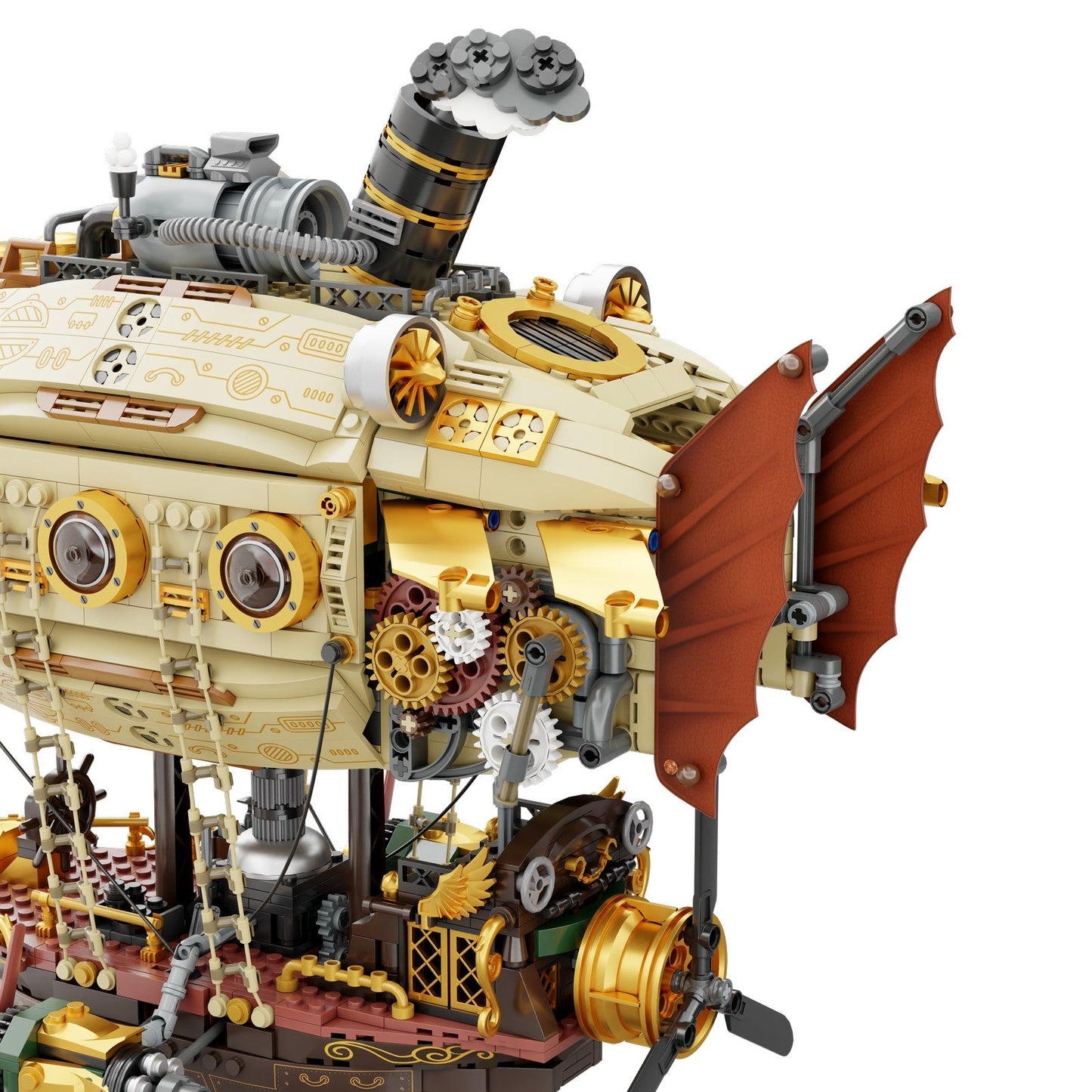 STEAMPUNK AIRSHIP SET CONSTRUCCION 32 CM RETRO SERIES