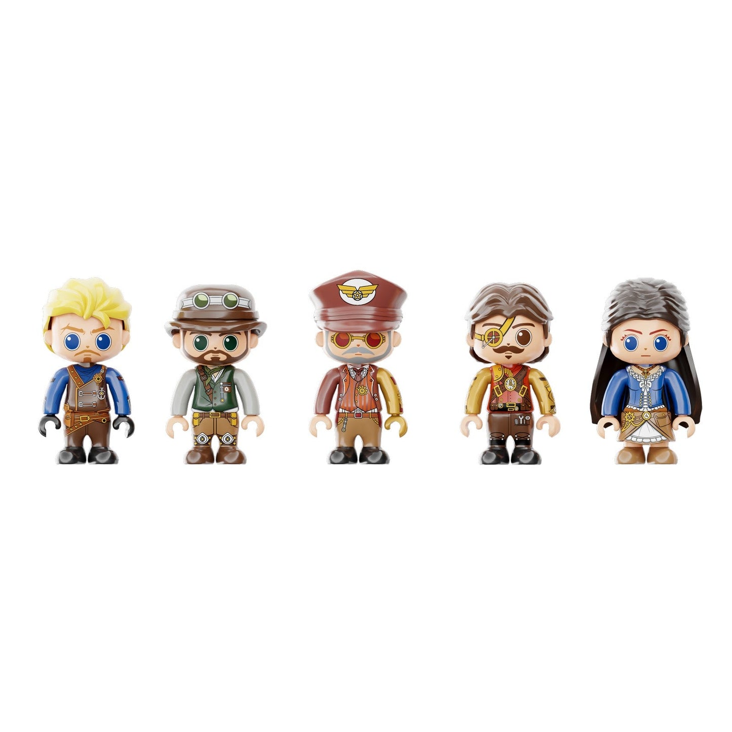 STEAMPUNK AIRSHIP SET CONSTRUCCION 32 CM RETRO SERIES