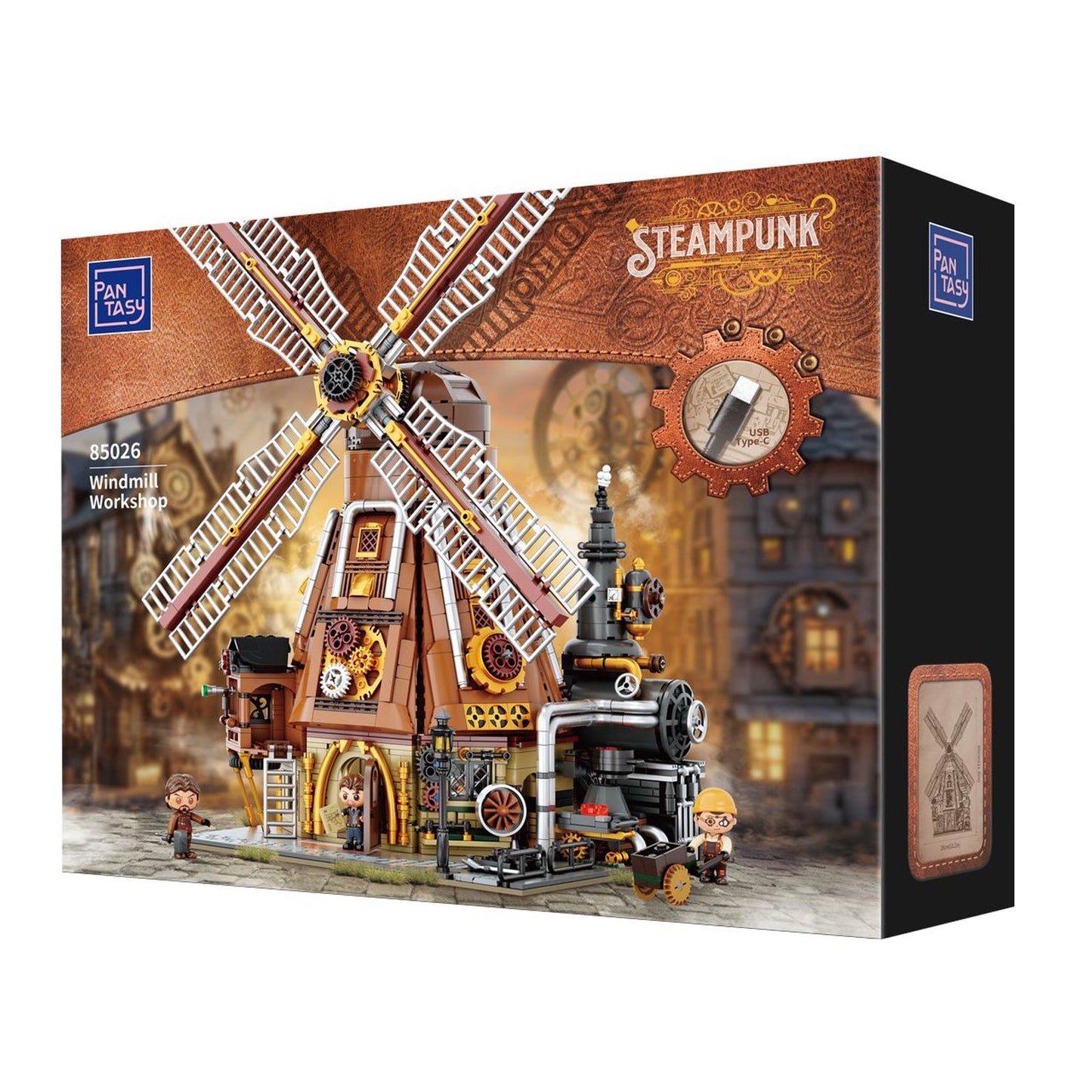 STEAMPUNK WINDMILL WORKSHOP SET DE CONSTRUCCIÓN 55 CM RETRO SERIES