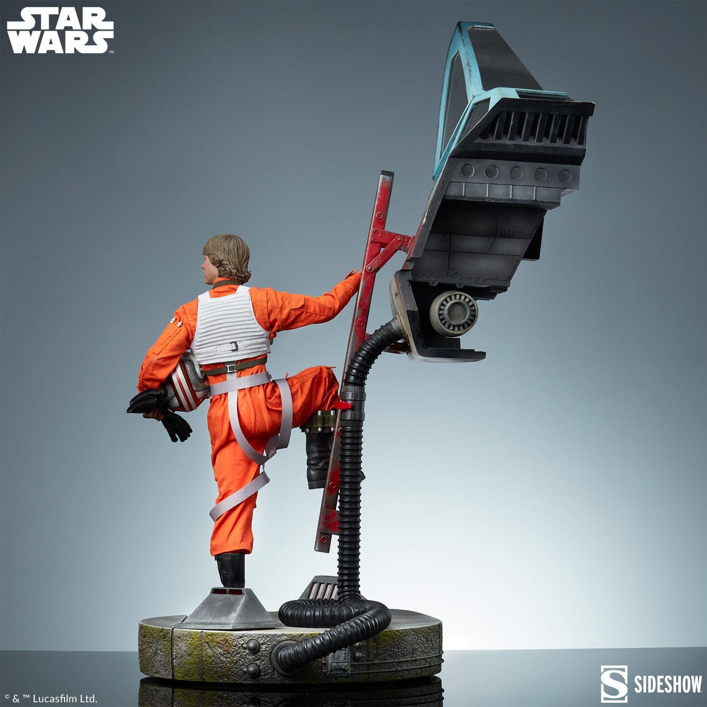 Sideshow Collectibles - Star Wars - Luke Skywalker & X-Wing: Red Five - Estatua Premium Format (76 cm)