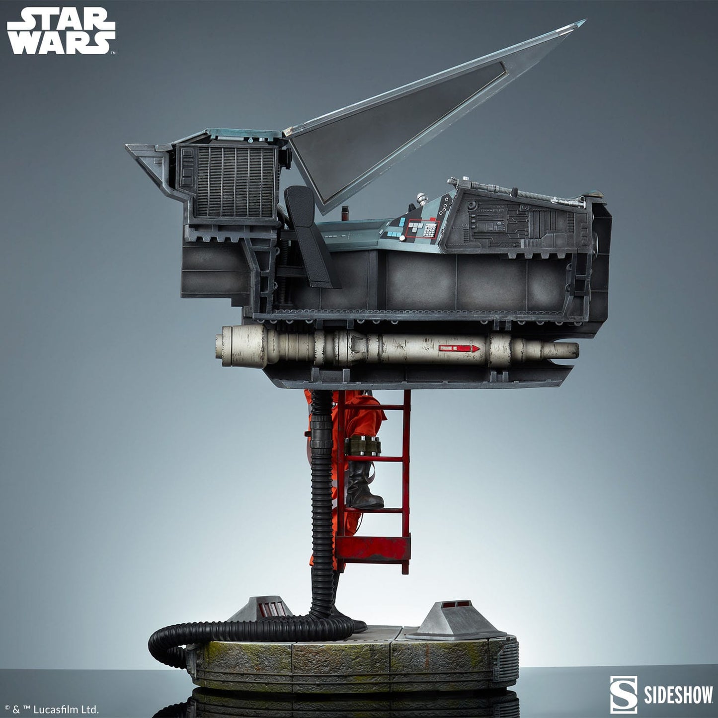 Sideshow Collectibles - Star Wars - Luke Skywalker & X-Wing: Red Five - Estatua Premium Format (76 cm)