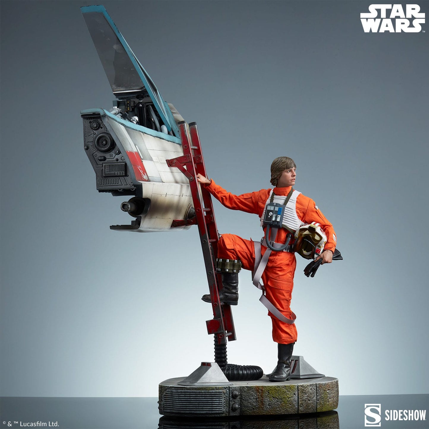 Sideshow Collectibles - Star Wars - Luke Skywalker & X-Wing: Red Five - Estatua Premium Format (76 cm)