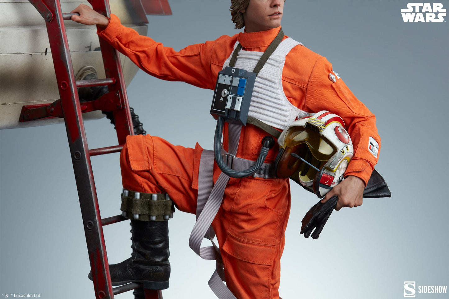 Sideshow Collectibles - Star Wars - Luke Skywalker & X-Wing: Red Five - Estatua Premium Format (76 cm)