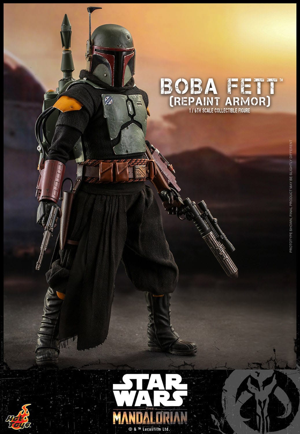 Star Wars The Mandalorian Figura 16 Boba Fett (Repaint Armor) 30 cm Special Edition