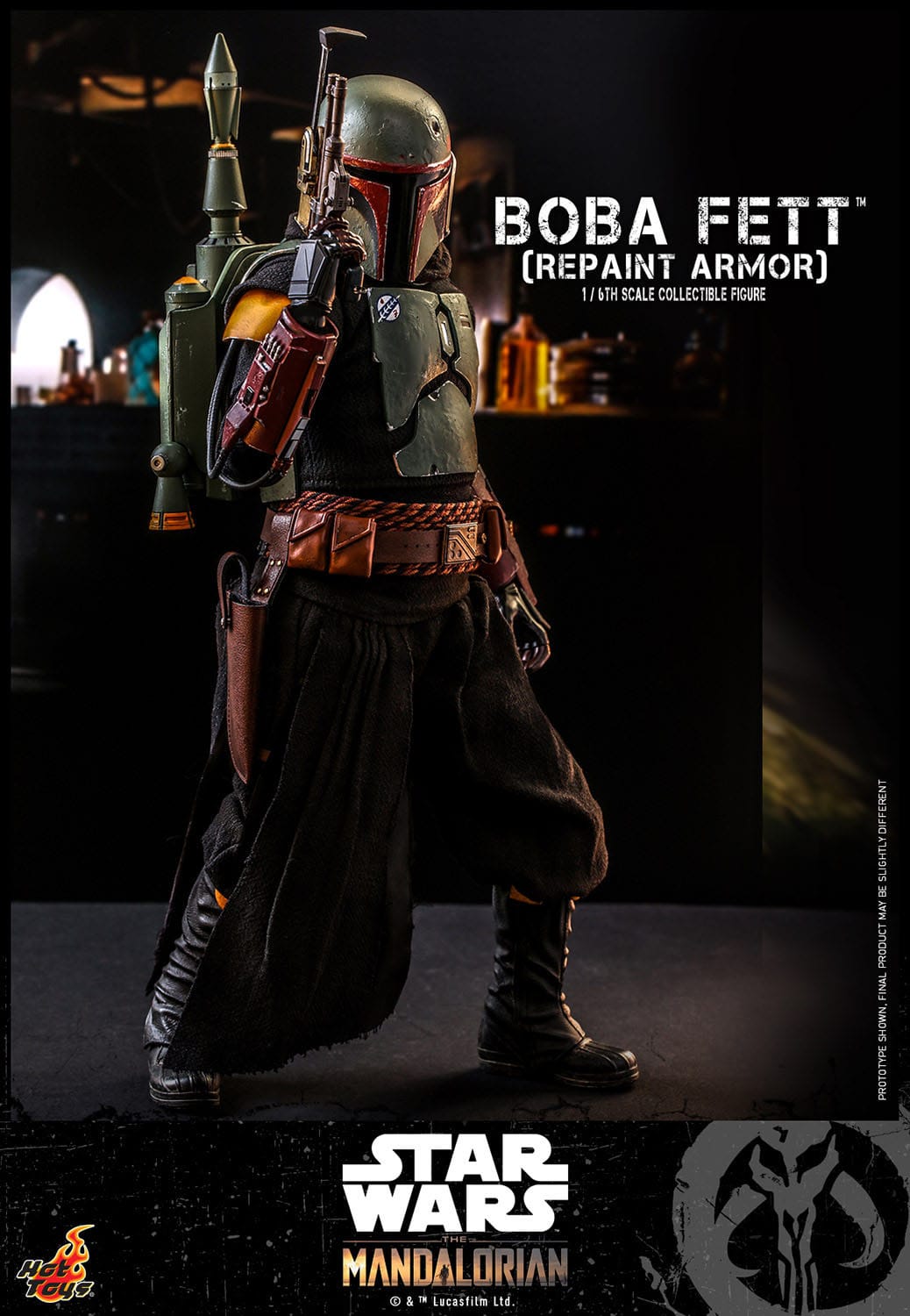 Star Wars The Mandalorian Figura 16 Boba Fett (Repaint Armor) 30 cm Special Edition