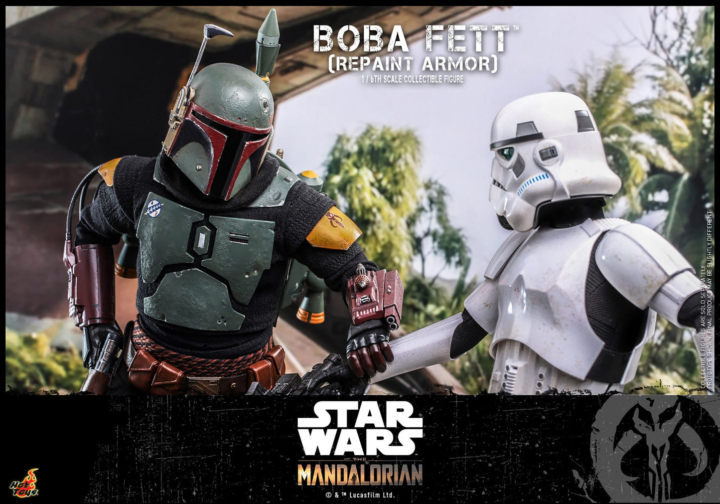 Star Wars The Mandalorian Figura 16 Boba Fett (Repaint Armor) 30 cm Special Edition