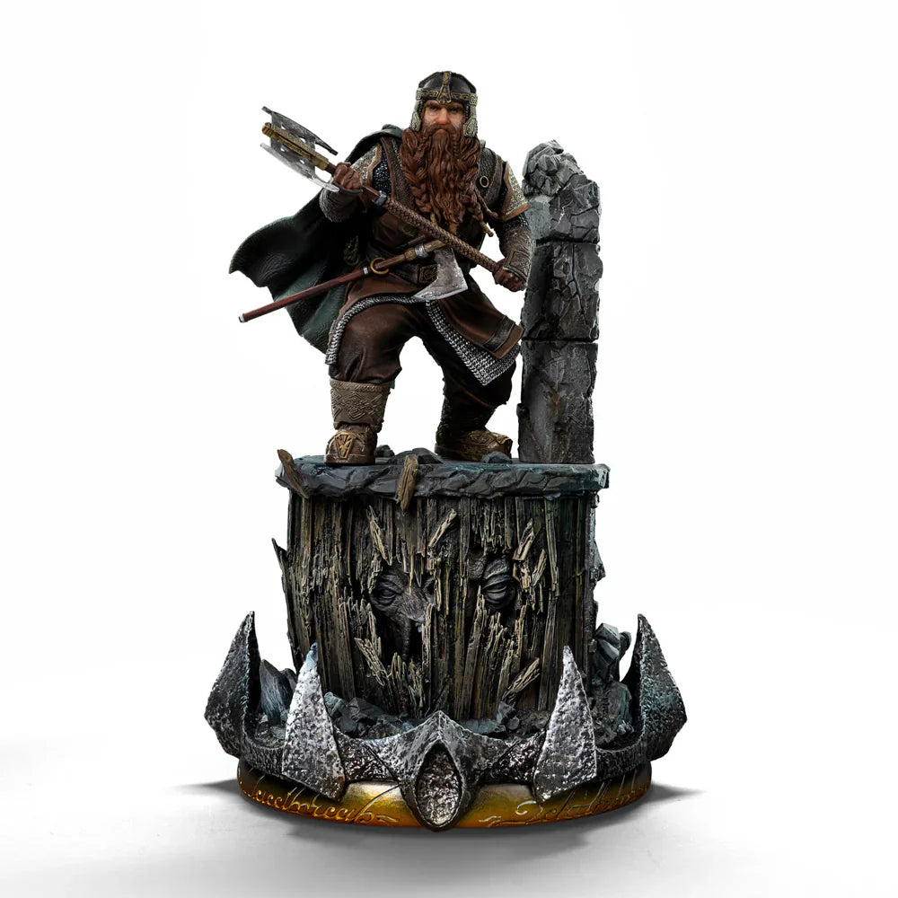 Estatua Statue Gimli Unleashed The Lord of the Rings Art Scale 1/10 EL SEÑOR DE LOS ANILLOS IRON STUDIOS en resina pintada a mano