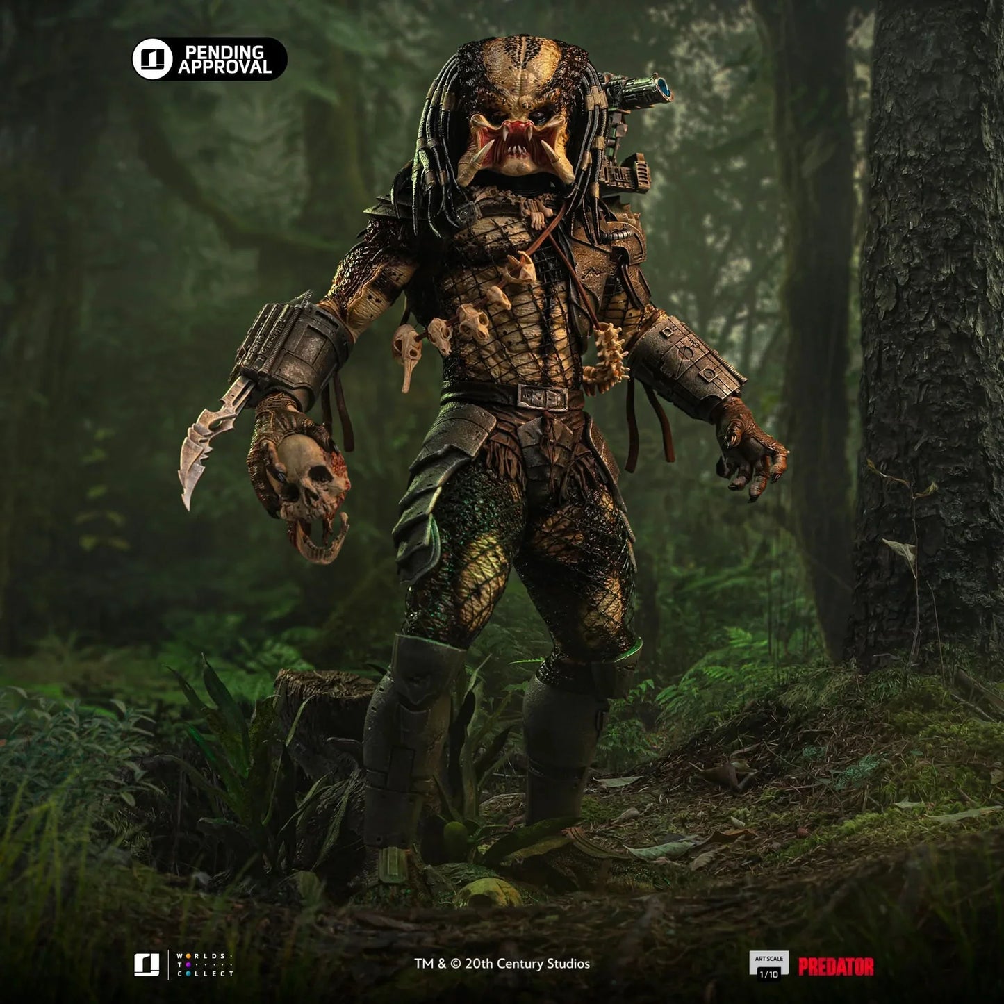 Estatua Statue Jungle Hunter Art Scale 1/10 PREDATOR IRON STUDIOS en resina pintada a mano
