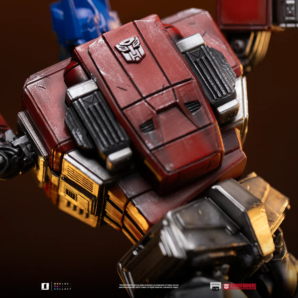 Estatua TRANSFORMERS en resina pintada a mano