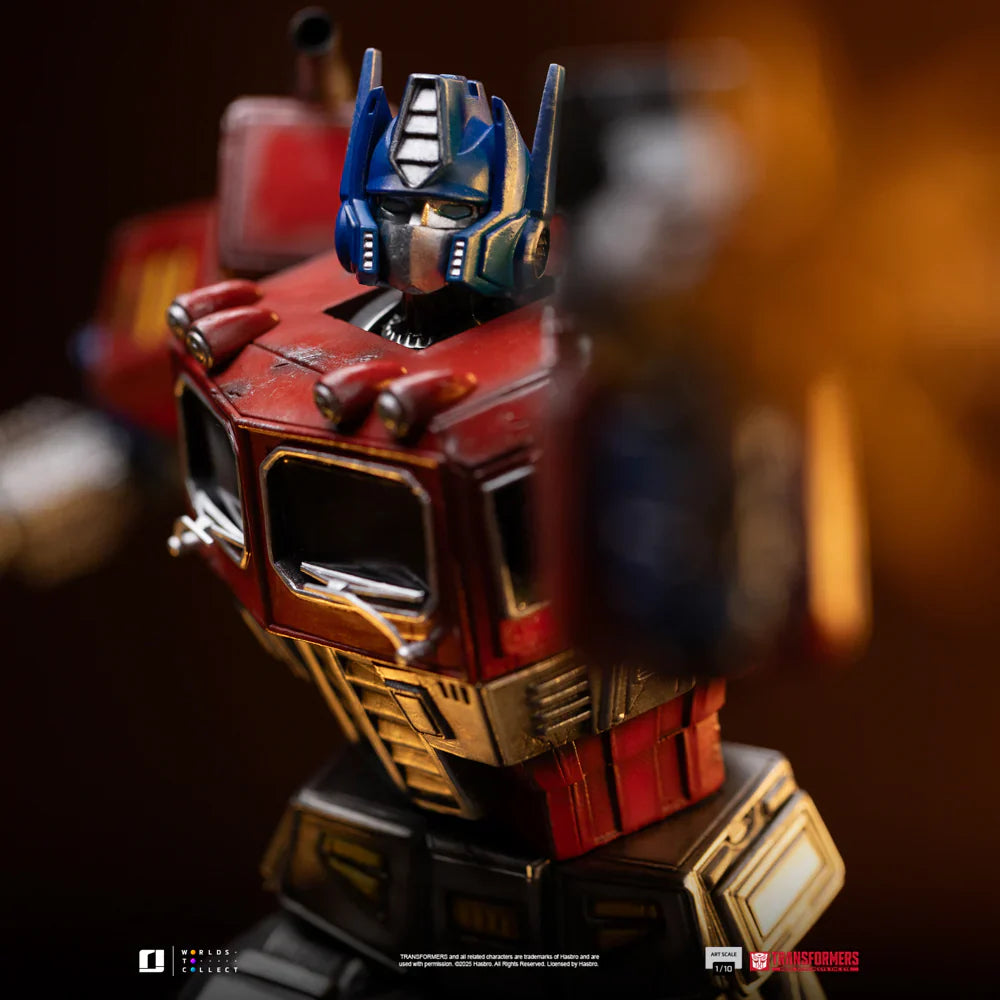 Estatua TRANSFORMERS en resina pintada a mano