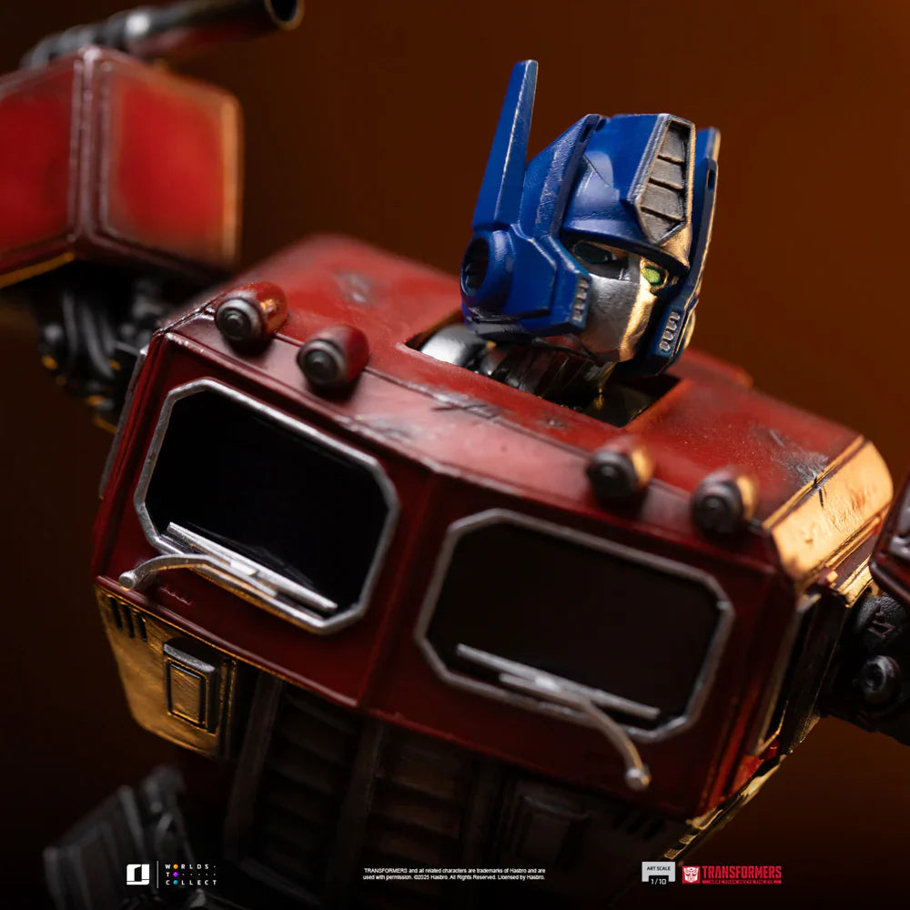 Estatua TRANSFORMERS en resina pintada a mano