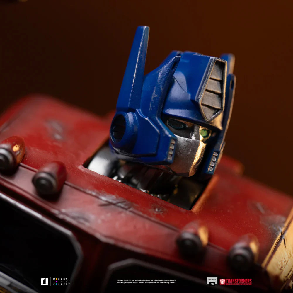 Estatua TRANSFORMERS en resina pintada a mano