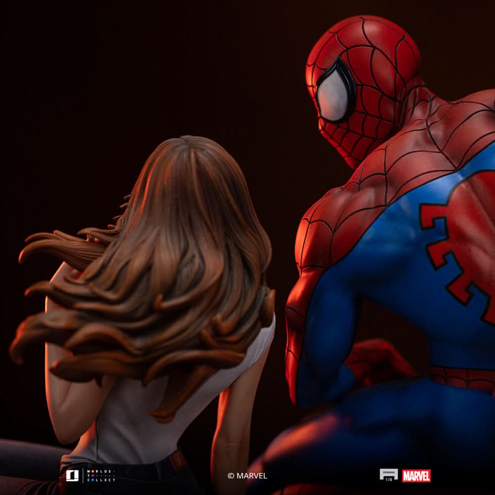 IRON STUDIOS - MARVEL - Statue Spider Man and Mary Jane Comics Diorama 1/6