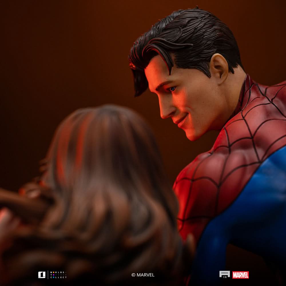IRON STUDIOS - MARVEL - Statue Spider Man and Mary Jane Comics Diorama 1/6
