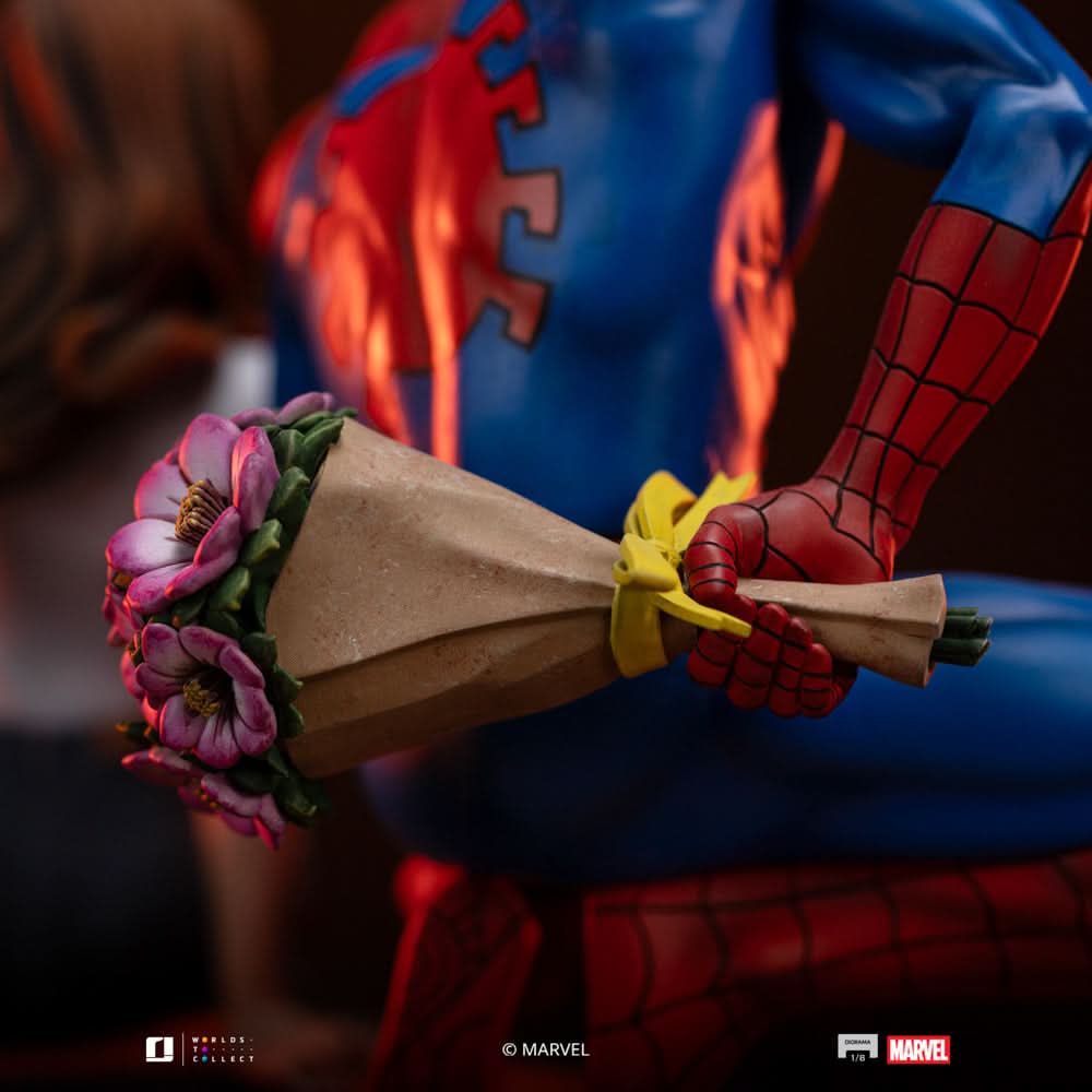 IRON STUDIOS - MARVEL - Statue Spider Man and Mary Jane Comics Diorama 1/6